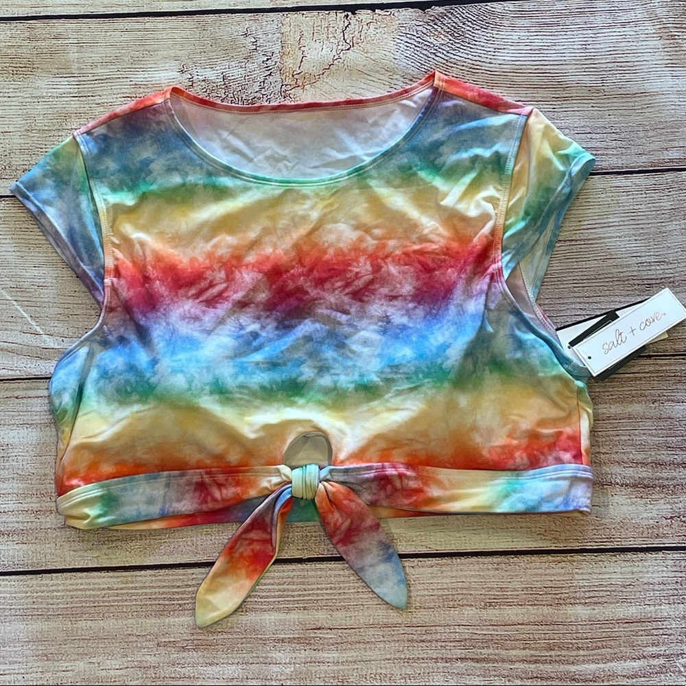 NWT | Salt & Cove | Rainbow dye AJA top | swim | size XXL